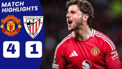 Manchester United F.C. vs Athletic Bilbao Timeline