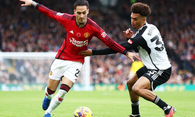 Manchester United F.C. vs Fulham F.C. Lineups