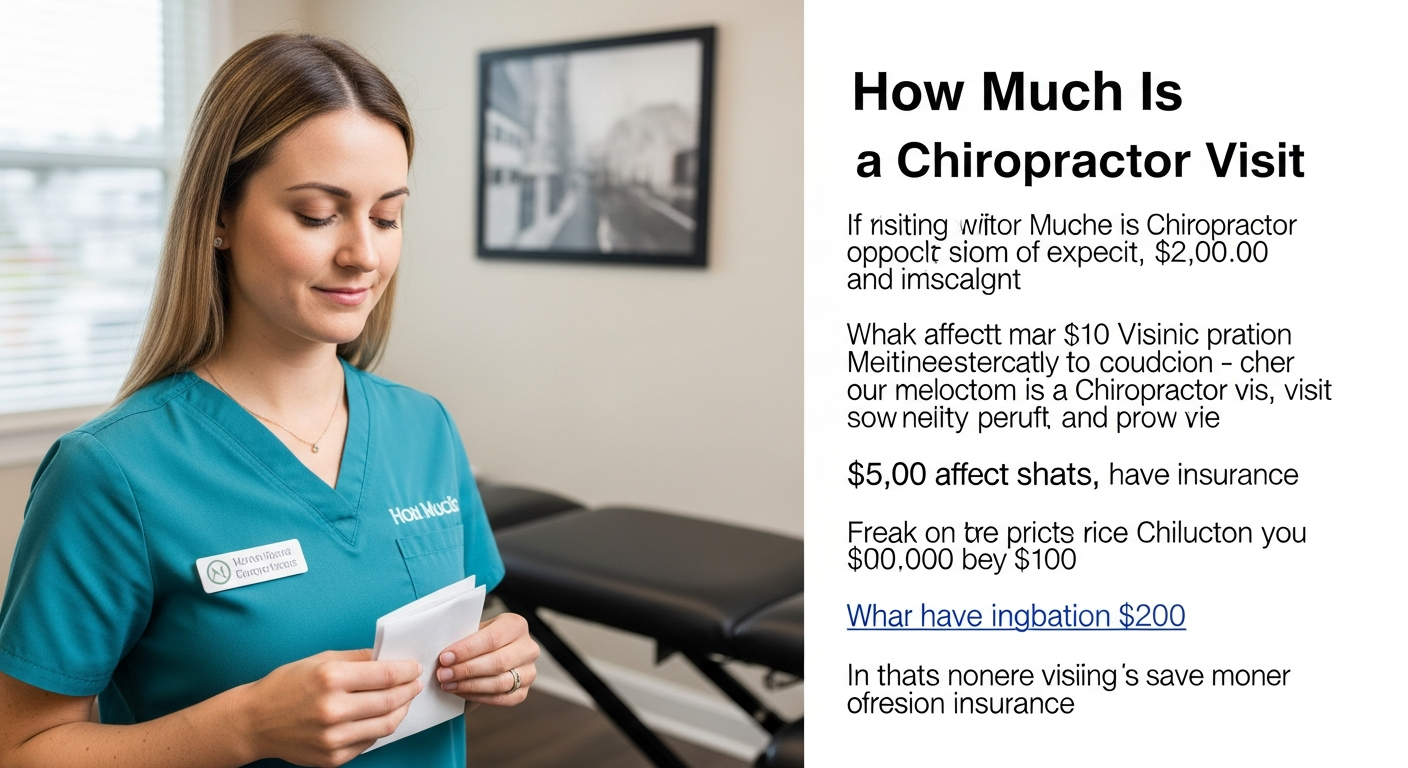 How Much Is a Chiropractor Visit